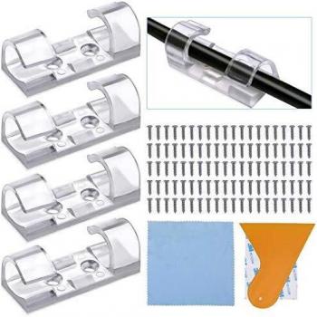 Kabelhaken 100er Set – Kleberteig Unterlage, 3 m Stabilität