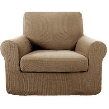 Copertura Poltrona Deconovo 1 Posto Marrone Elastico