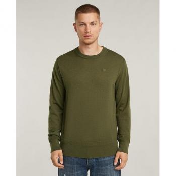 G‑Star Maglione Premium Core “Sombra Verde” S
