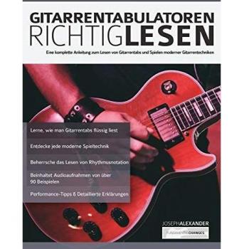 Gitarrentabulatoren Richtiglesen: Eine vollständige Anleitung zum Lesen der Gitarrentabulatur und zum Durchführen moderner Gitarrentechniken