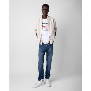 Zadig & Voltaire Men's Regular Fit Linen Button Down Shirt