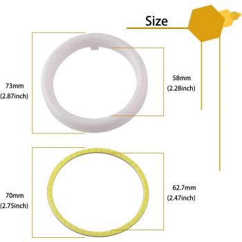 Angel Eyes 2-Pack LED Halo Ring Lights for Cars & Bikes