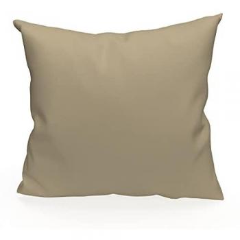 Couverture de coussin 40x40 cm, couleur taupe, marque ALIX – Par Soleil d’Ocre