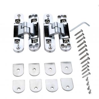 Invisible Folding Counter Door Hinges – Zinc Alloy Set