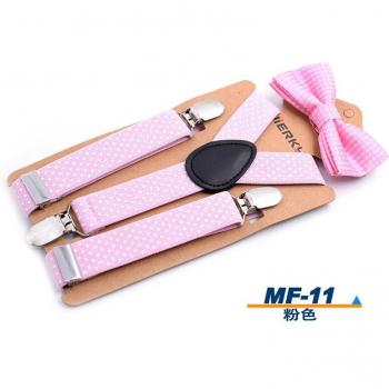 Boys Wedding Bowtie and Braces Set