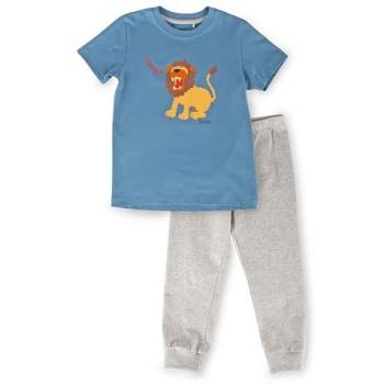 Sigikid Kinder Schlafanzug Löwe – kurzer Arm, ein Stück, blaue Variante