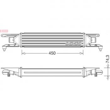 DIT01007 Intercooler by Denso