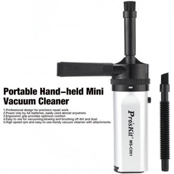 ProsKit MS-C001 Hand-held Mini Vacuum for Disk Hardware Cleaning