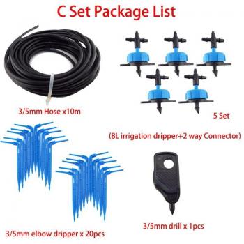Système d'irrigation 10m avec 2/4 voies pour fleurs