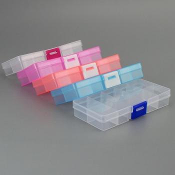 10-Slot Clear Organizer for Small Beads and Tips