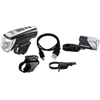 Trelock 8004522 Unisex – Erwachsene Batteriebeleuchtungsset LS 950/720 schwarz