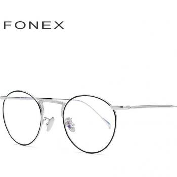 Titanium Round Spectacles for Men and Women 863