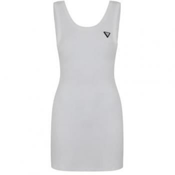 Guess Rippstrick Mini Kleid Nyra V4GK03 KBCO2 Weiß