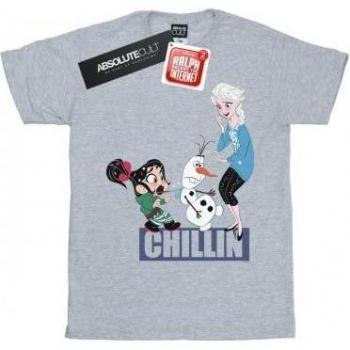 Disney meisjes Wreck It Ralph Elsa en Vanellope T-shirt wit