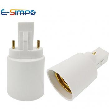 Adaptateur PBT G23 à E27/E26, Douille pour Ampoules Halogènes
