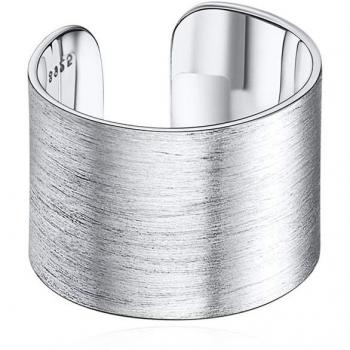 Bague Large Argent Femme 15mm