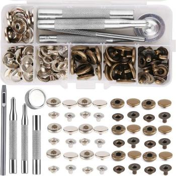LMDZ 85 PCS Snap Buttons Tool Kit