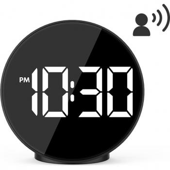 Mirror Surface LED Alarm Clock with Electronic Display