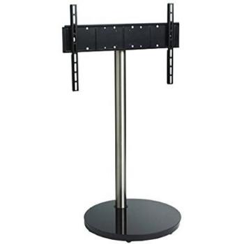 Universal Flat Screen Floor Stand by B-Tech (BTFT801, Black, 1m, Round Base)