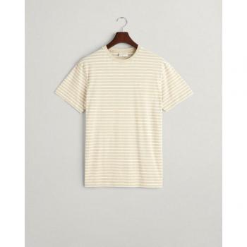 GANT Velvet Stripe Tee, Beige XL