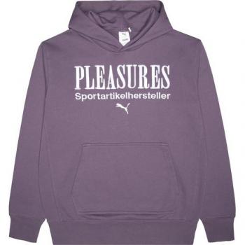 Puma X Pleasures Lila Grafik Kapuzenpullover F74