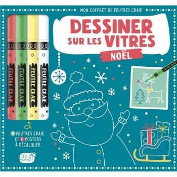 Dessiner sur les vitres : Noël Atelier Cloro 1 2 3 Soleil