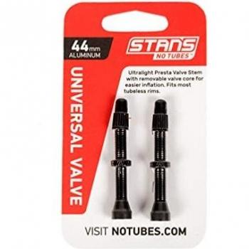 NoTubes 44mm Ventil, Aluminium, schwarz, geeignet für 8mm Ventillöcher