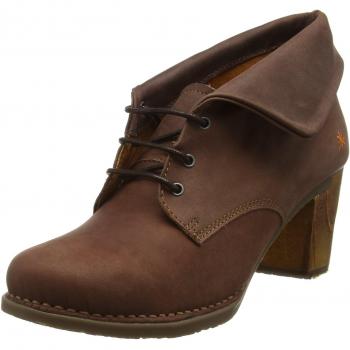 Heeled Lace-Up Boots in Brown Leather for Women by Art Salzburg, Size 39 UK (6 UK)