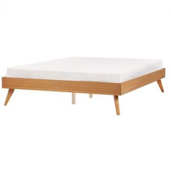 BELIANI Berric MDF Bed Frame EU Double Size