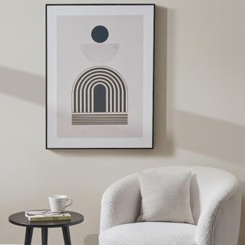 Stylish Art Deco Gold & Black Framed Artwork