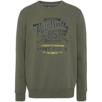 Herrenlangarm-Sweatshirt „Man’s World“ – Lässiger Print, Rundhals, Baumwollmischung