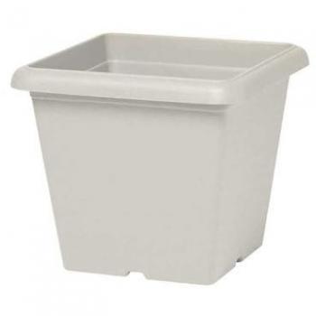 Récipient pour plantes carré Teramo de GARDEN ID effet granit, 40x35 cm, anti-rayure, percé
