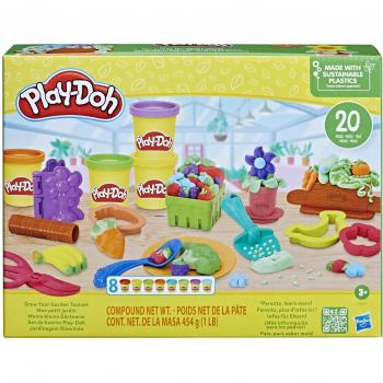 Playdo Grow Your Garden Set con 8 vasetti e formine