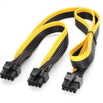 Conector de Alimentación PCIe 8‑Pin a Dual 8‑Pin (6+2) GPU