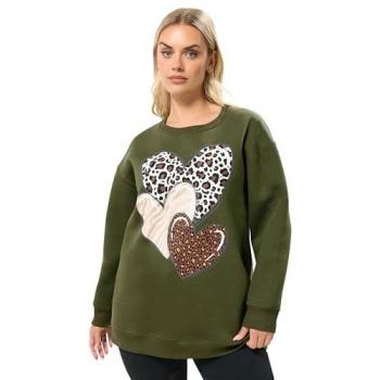 Safari Love Sweatshirt – Dark Green, 18 S (Women)