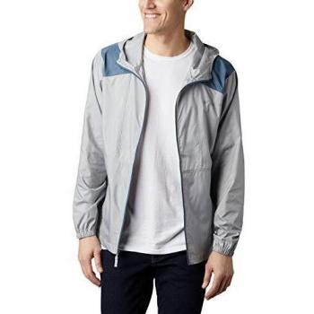 Columbia Herren Windbreaker Flashback, Grau/Blau, L Größe