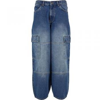 URBAN CLASSICS Bequeme Tapered Cargo‑Jeans – 33, blau