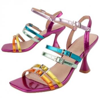 Women's Multi-Color Trea8 Heel Sandal – Montevita