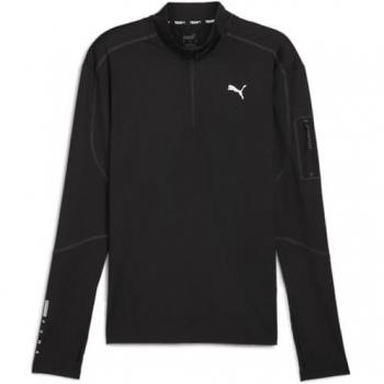 Sudadera de Fitness Puma Flex 1/4 Zip Negra