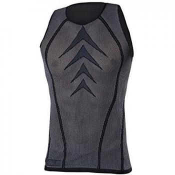 Biotex Maglietta Intima Tecnica Powerflex, Realizzata in Rete Elastica, Nero, Taglie XS/M