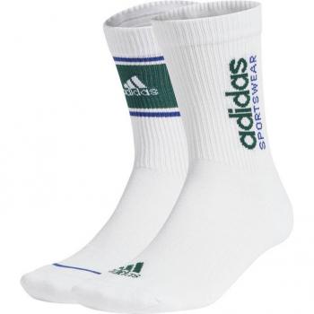 Adidas Gelb‑Graue Cushion Logo Crew Socke – Zweierpack