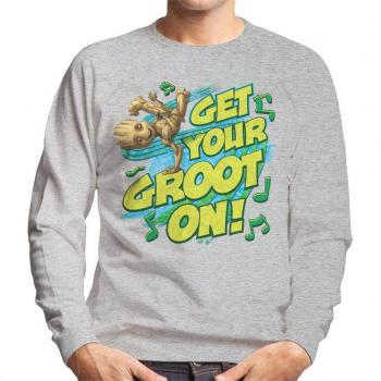 Grey Groot Vibes – Men's Guardians Sweatshirt