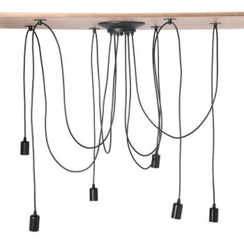 Lampe Suspendue 6 Têtes Style Vintage
