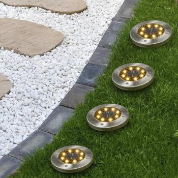 HI Solar Energy In‑garden LED Spotlights – 4‑piece Set