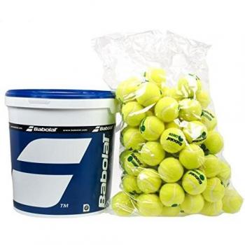 Babolat Green Stage 1 Tennis Ball Bucket, 6 Dozen, 72 Ball Capacity, Suitable for Kids and Beginners