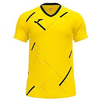 Camiseta de Hombre Joma Tiger III Amarillo y Negro