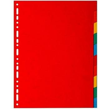 Exacompta Forever Recycled Divider 10 Part A4 220gsm Card Vivid Assorted Colours