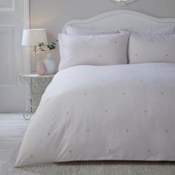 'Decorative Heart' Soft Touch Duvet Cover Set