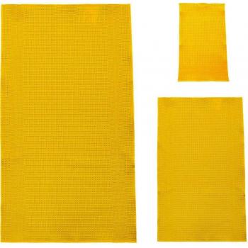 Soft‑Vibe Waffelpikee Bio‑Handtuch Vanille – 50 × 100 cm