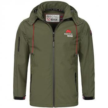 Arctic Seven Softshelljacke für Herren mit abnehmbarer Kapuze